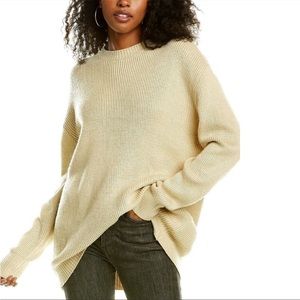 WeWoreWhat Danielle Bernstein Oversized Crewneck Sweater Desert Size L/XL